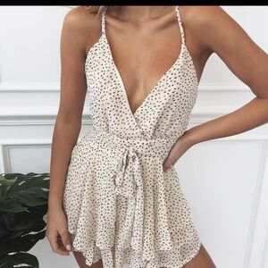 WHITE‎ FOX Boutique Walk Me Home Romper/Playsuit Size XS